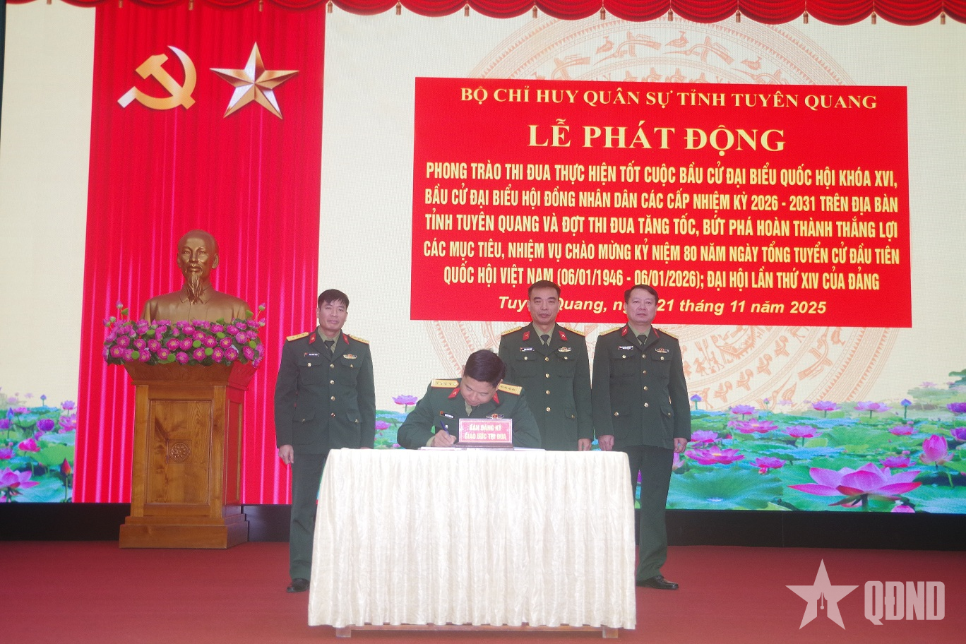 Thi đua thực hiện tốt Cuộc bầu cử đại biểu Quốc hội khóa XVI, bầu cử đại biểu HĐND các cấp nhiệm kỳ 2026-2031